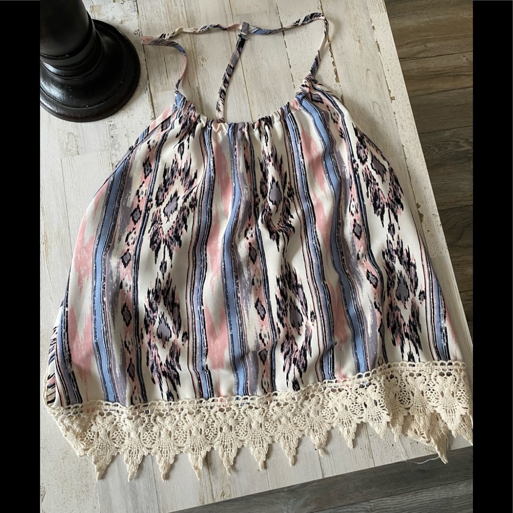 Vintage Havana T strap halter